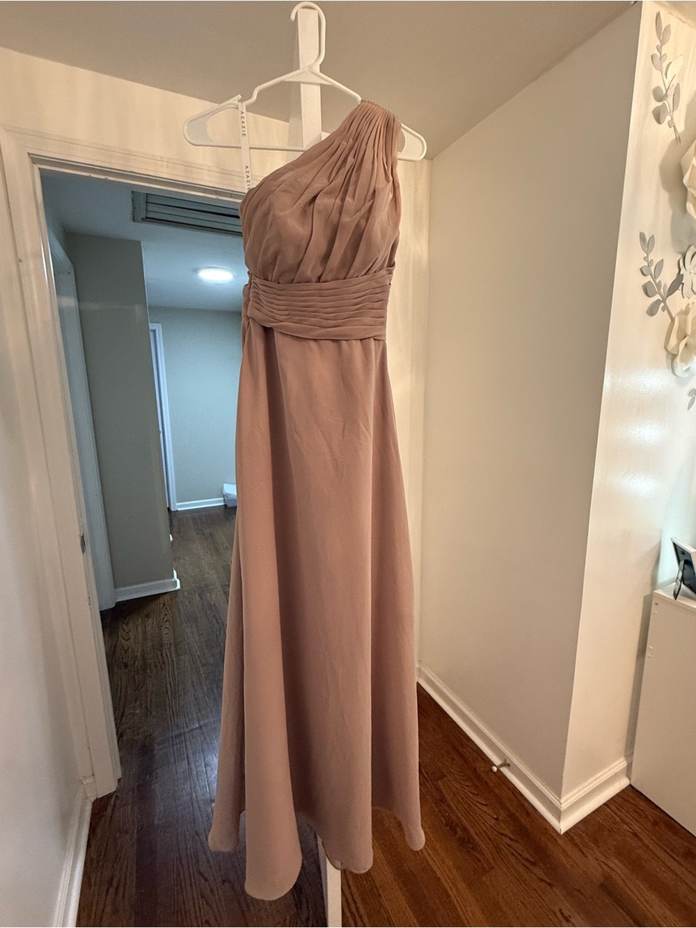 Azazie One-Shoulder Dusty Mauve Formal Gown
